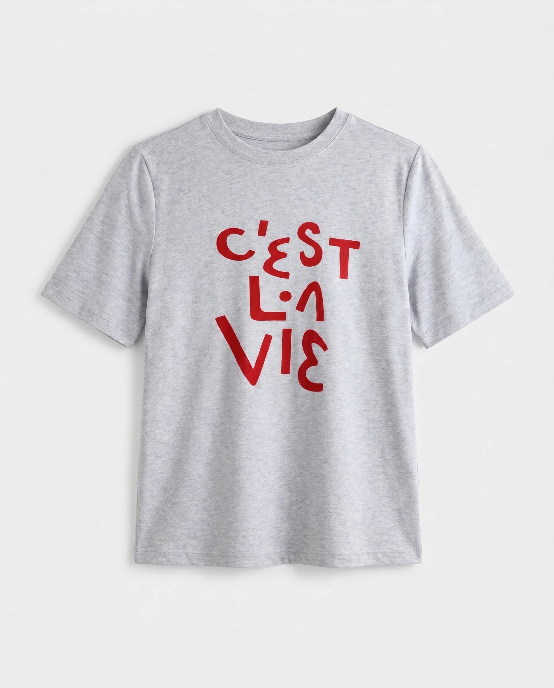 Statement Graphic Tee Gray - Image 4