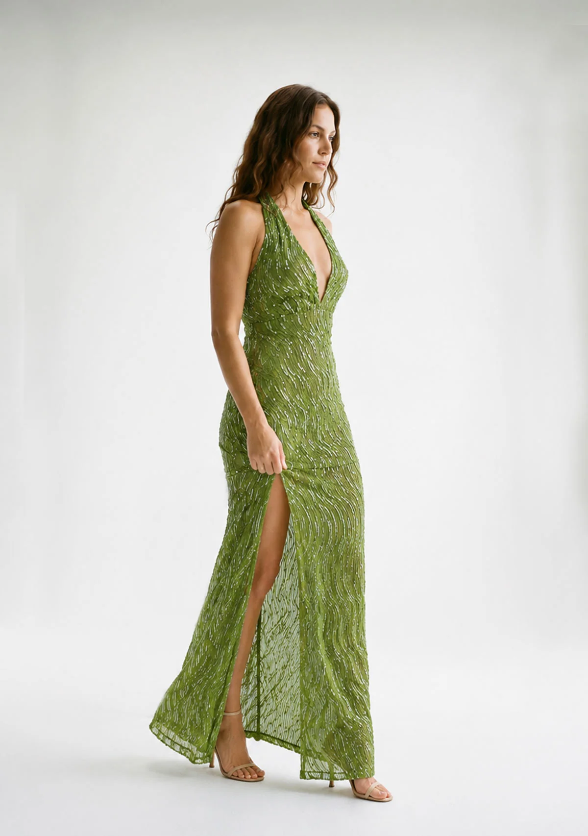 The Solara Dress Green - Image 2