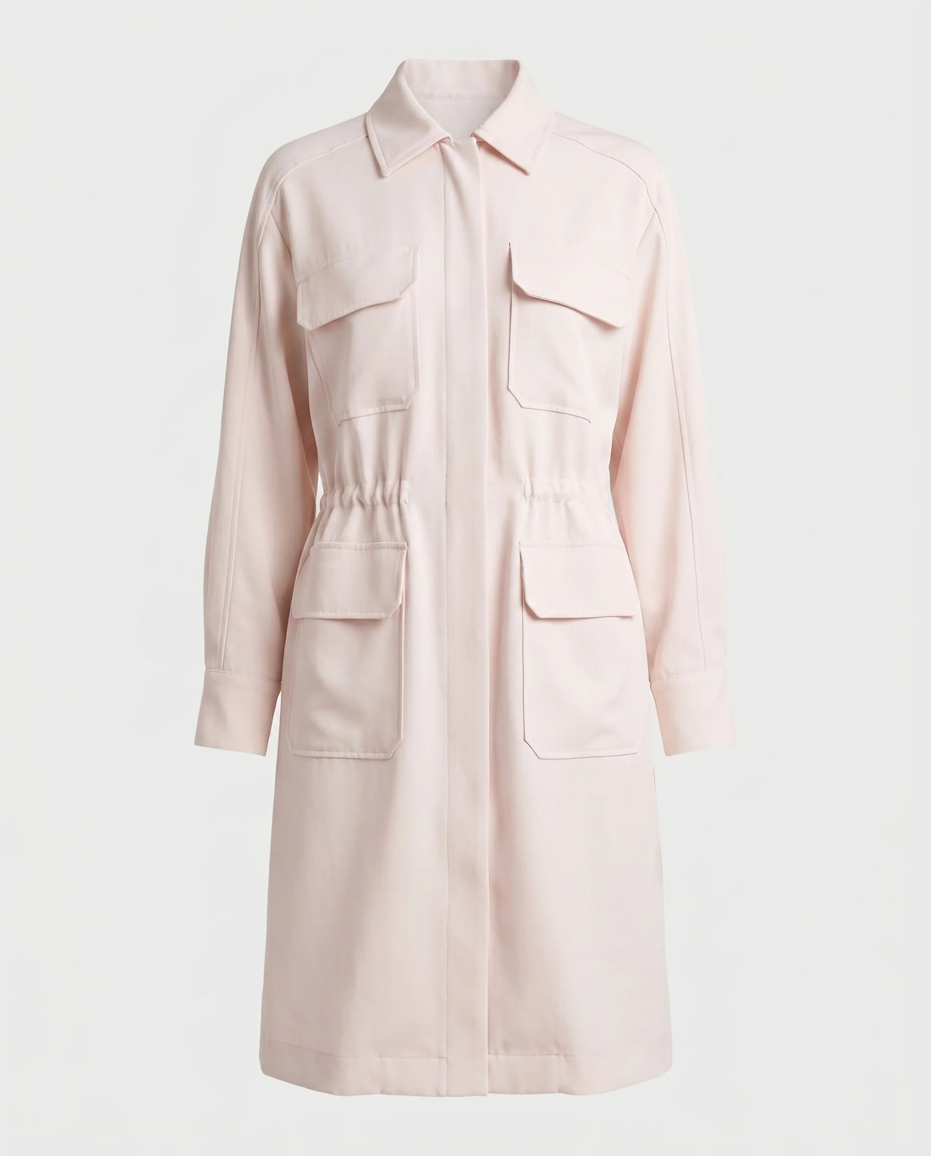 Utility Drawstring Dress Off White - Image 6