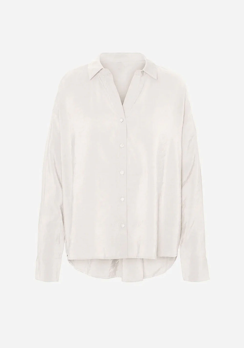 V Neck Blouse w/ Open Sleeve Seam