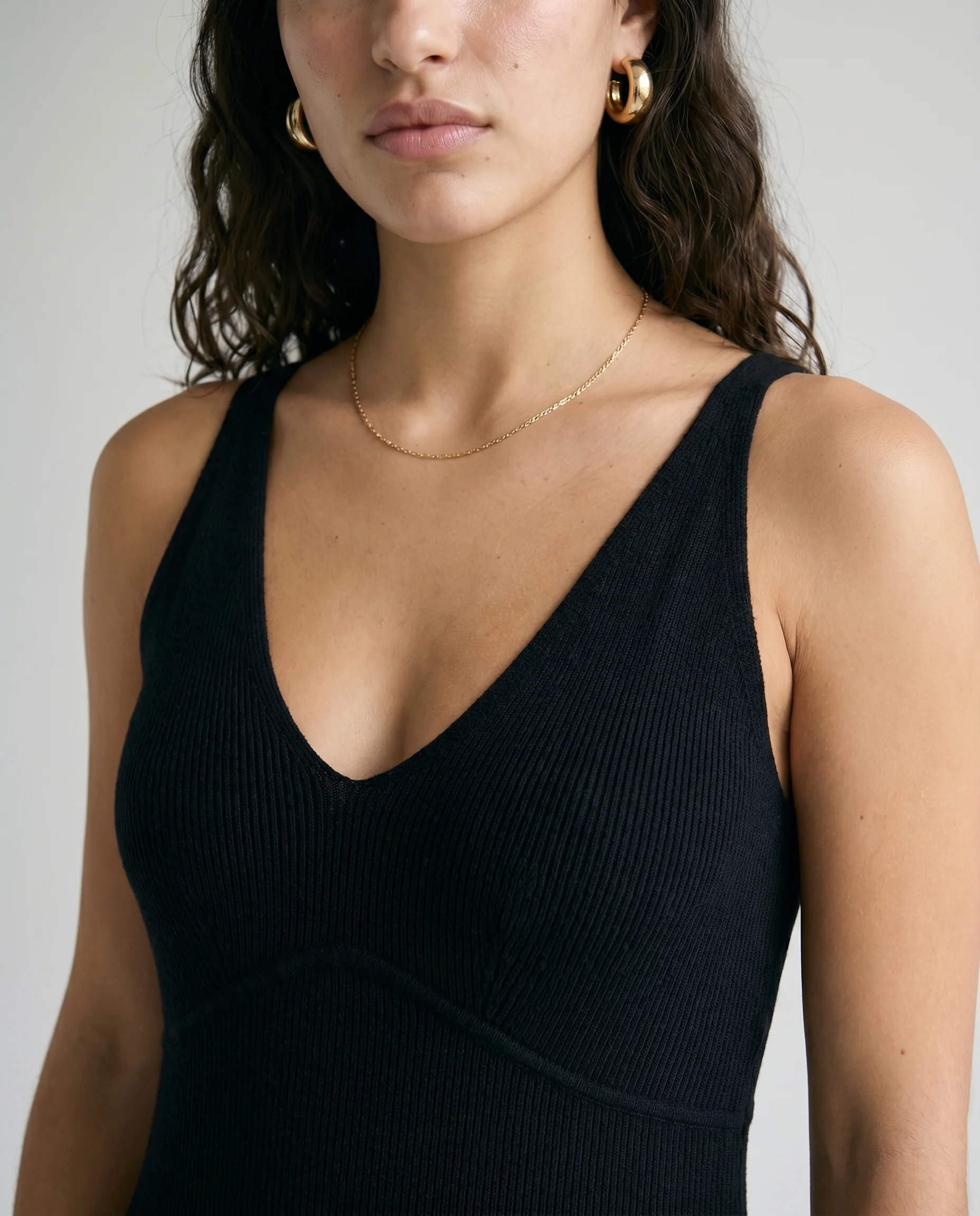 V-Neck Midi Slip Dress - Image 4