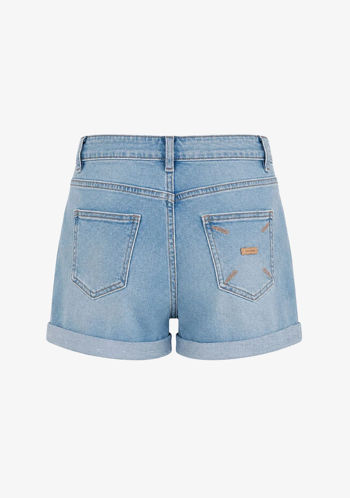 Vintage High-Rise Denim Short Denim Blue - Image 2
