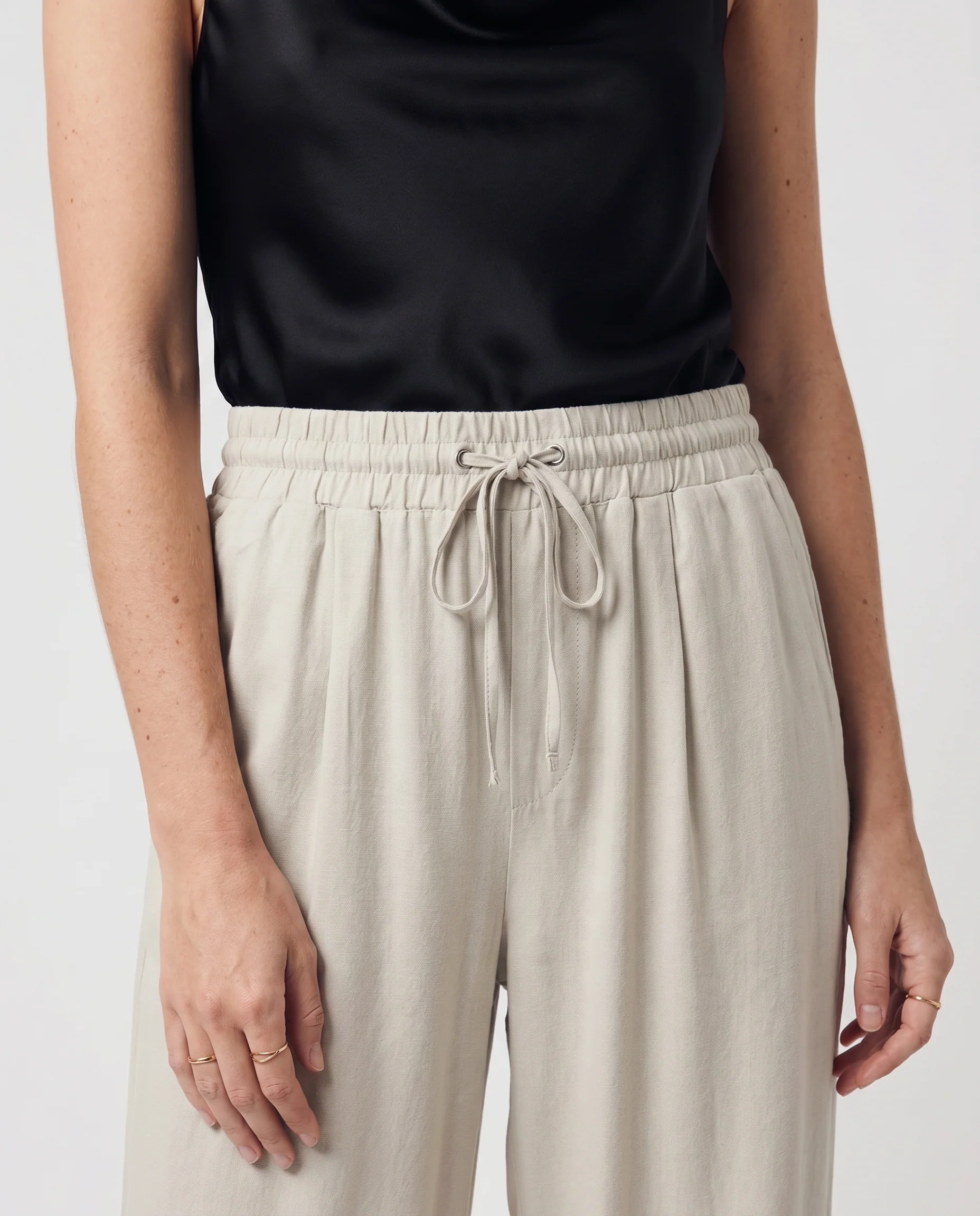 Vm Jes Milo  Wide Pants  Noos Silver Lining - Image 3