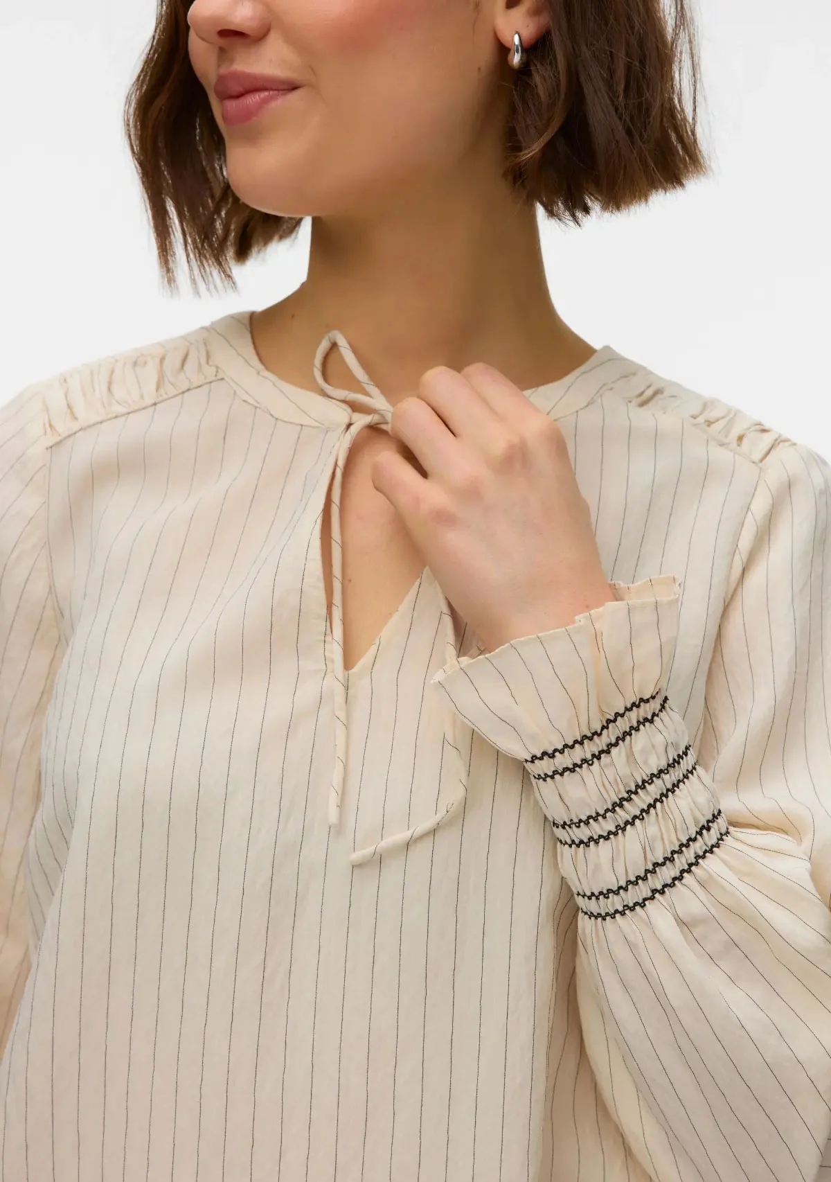 Vm Millie Top Birch Stripes Black - Image 3