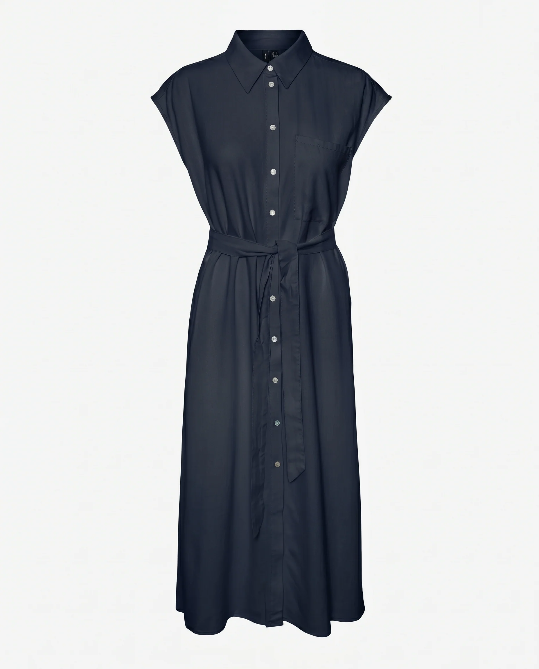 Vm Mymilo Calf Shirt Dress Navy Blazer - Image 6