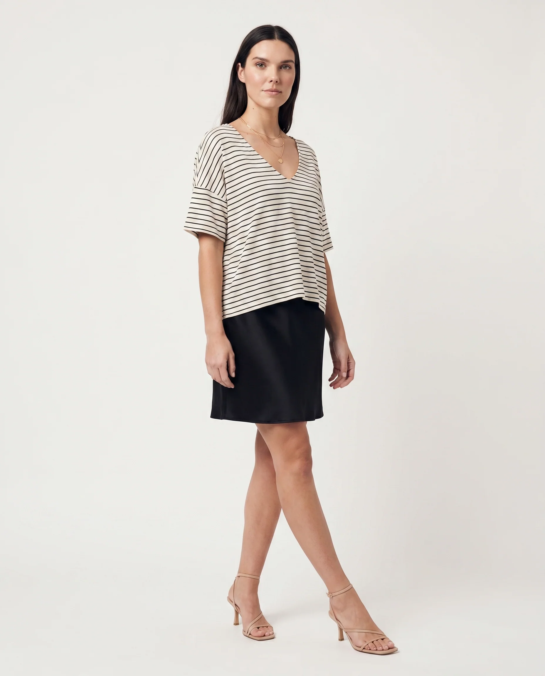 Vmholli 2/4 V-Neck Loose Top