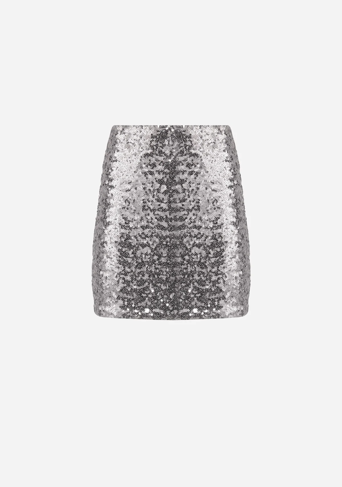 WomenS Knit Skirt Silver