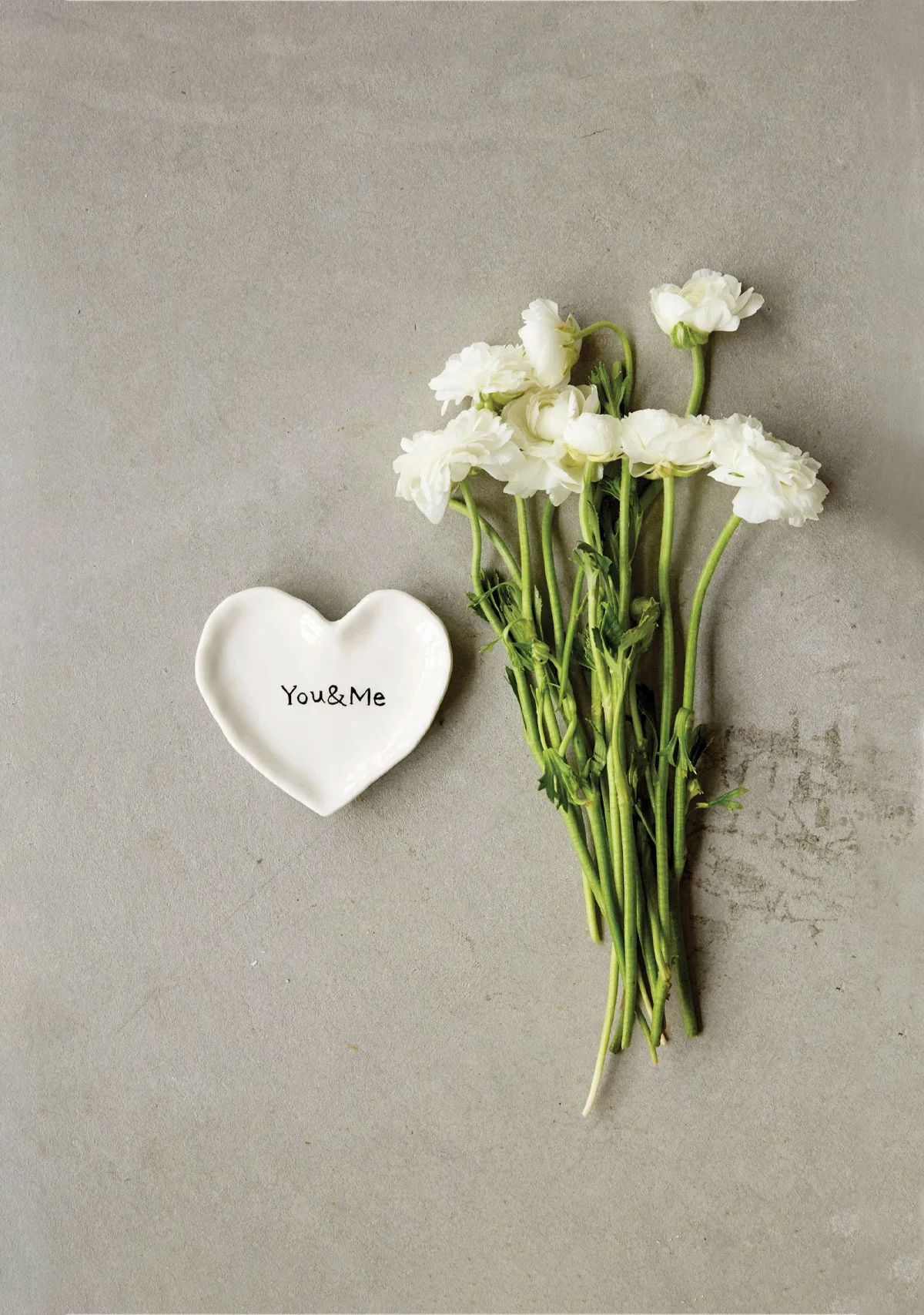 You & Me Ceramic Heart Dish - Image 2